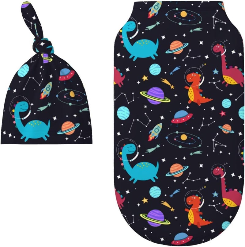 Figtihw Dinosaur Swaddle Blankets Newborn Receiving Blanket Baby Swaddle Wrap Soft Sleeping Sack for Baby Girls Boys - Image 2